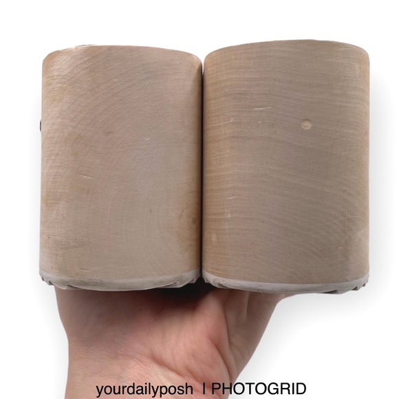 Seven Dials crisscross platform wood heeled slide sandals 11 - Picture 7 of 13